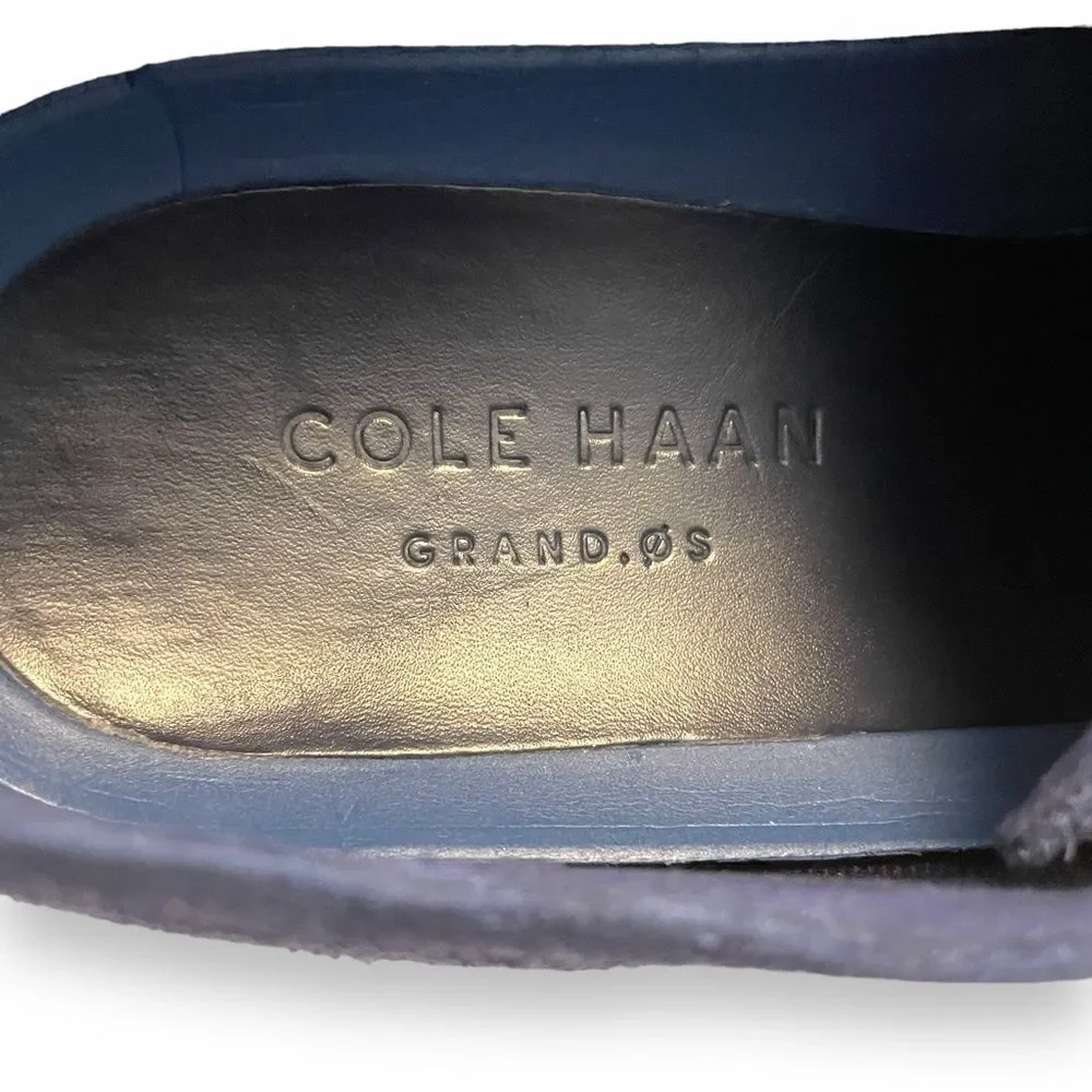 Cole Haan Navy Blue Zerogrand Wingtip Oxfords